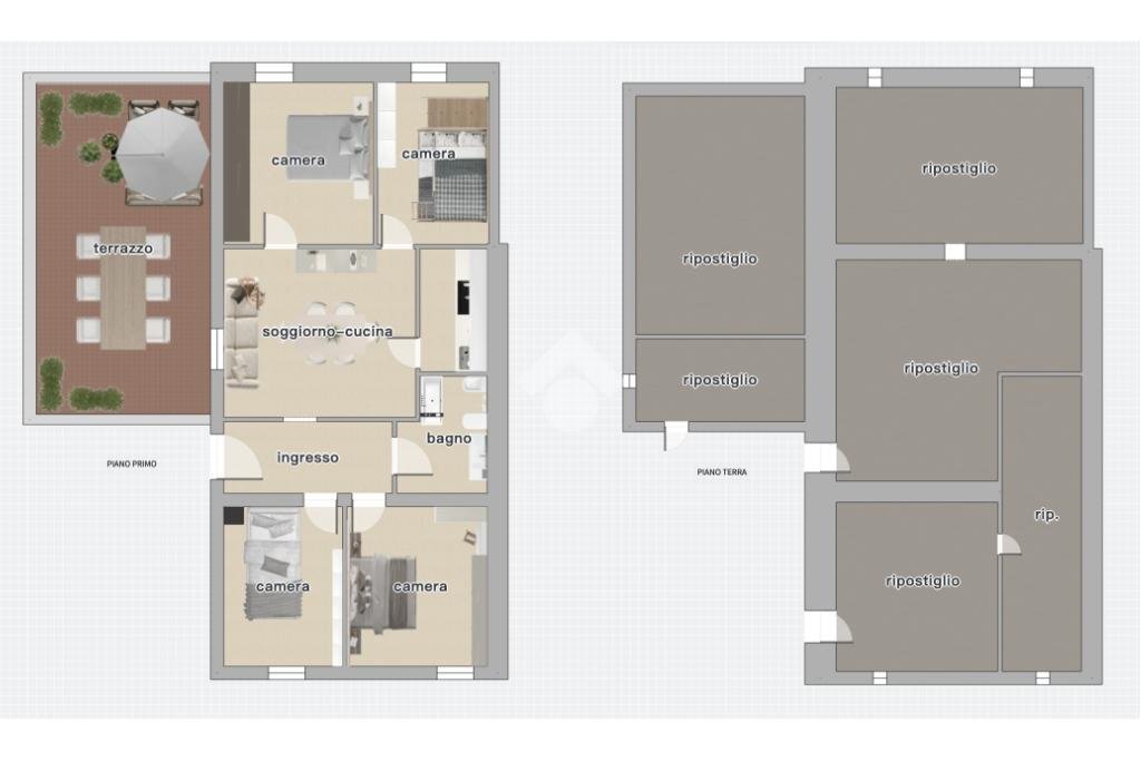 Casa semi indipendente Via Convento, Verucchio - planimetria 1