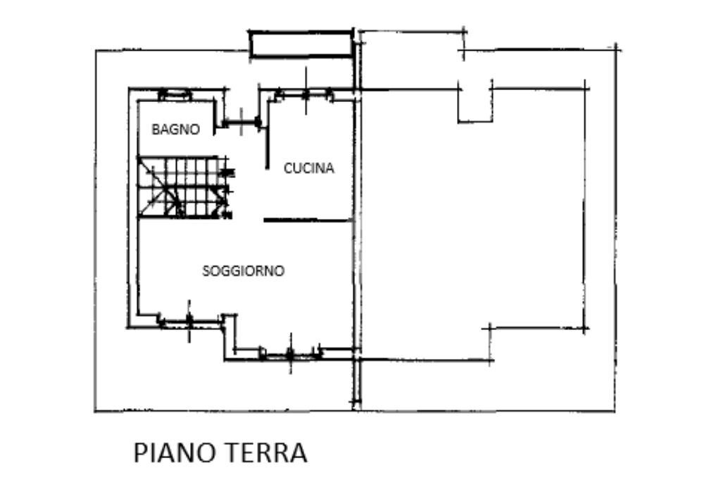 Porzione di casa Via Giuseppe Saragat, Ivrea - planimetria 1