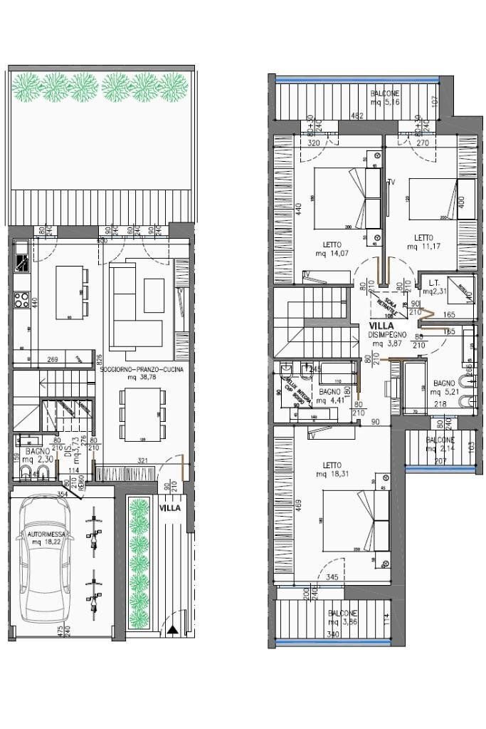 Villa a Schiera Via Risorgimento, Zola Predosa - planimetria 1