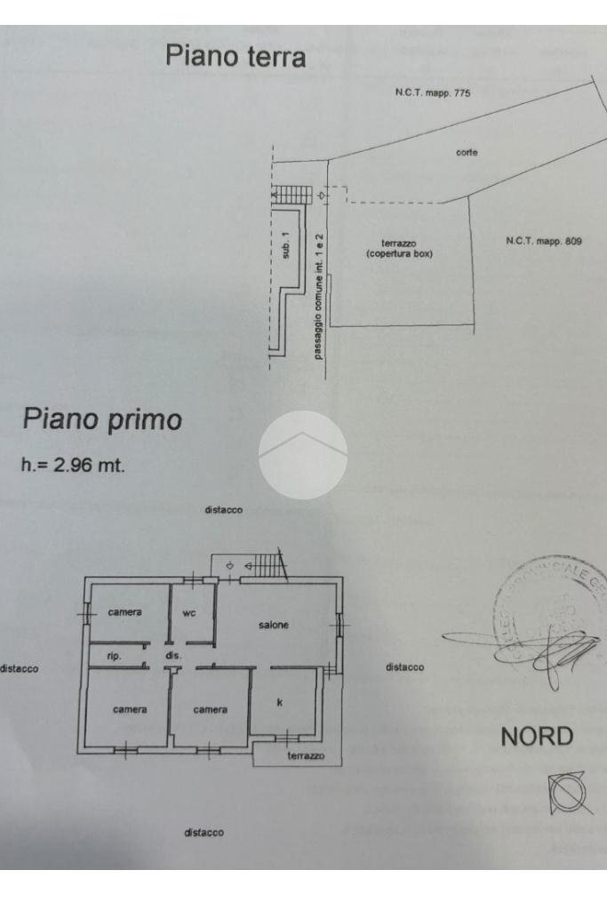 Porzione di casa via delle rovere, Avegno - planimetria 1