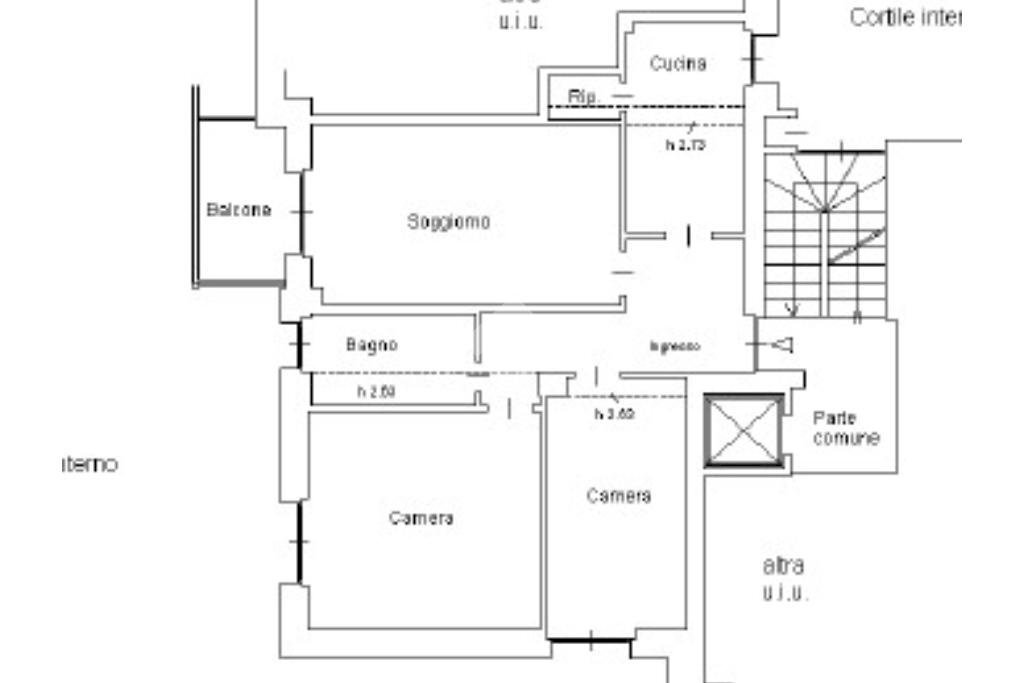 Trilocale Via Hermada, Milano (zona Niguarda) - planimetria 1