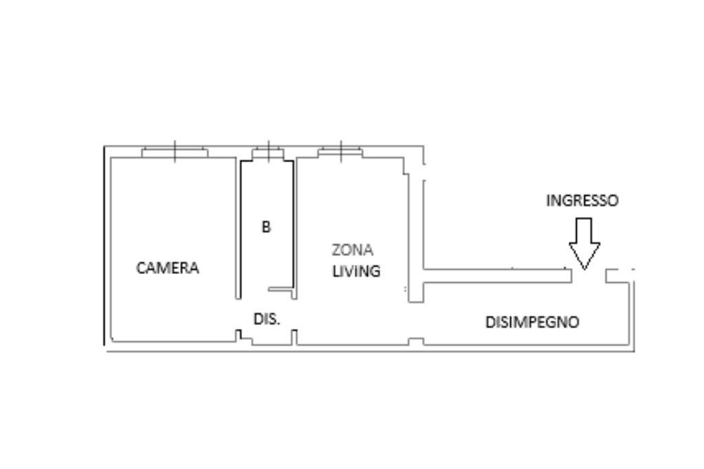 Two-room apartment Piazzale Siena, Milano - floor plans 1