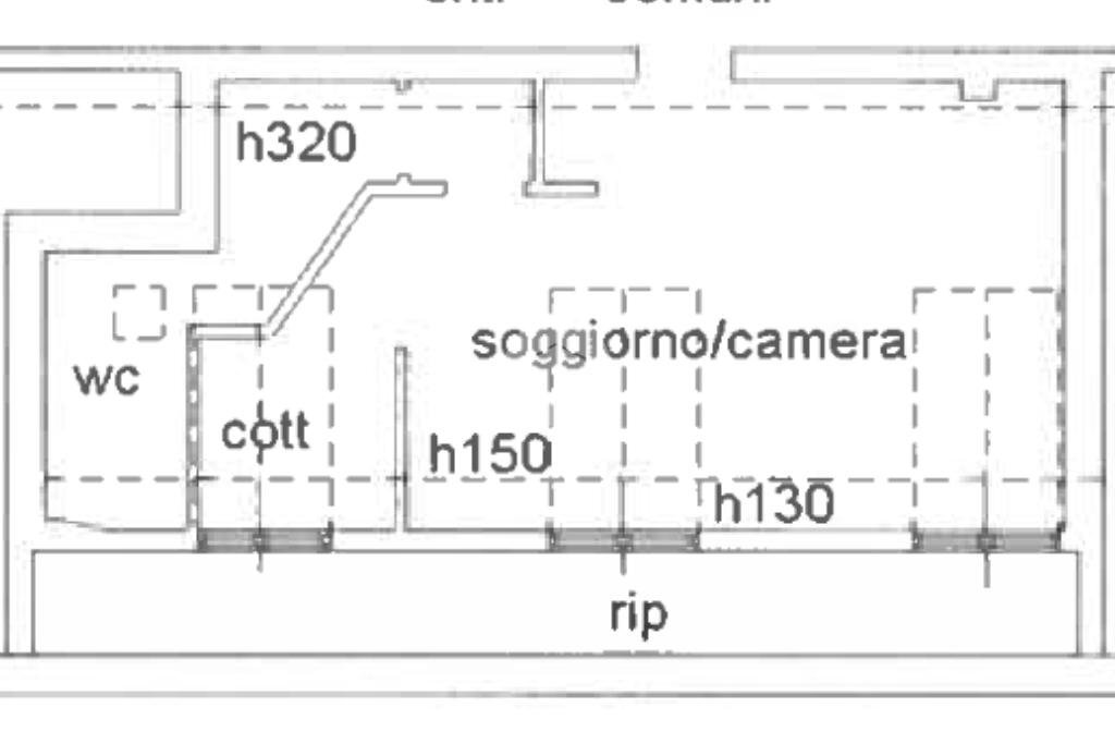 Mansarda Via Carlo Farini, Milano - planimetria 1