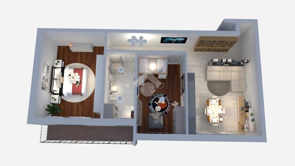 Three-room apartment Via leopoldo fregoli, Asti - floor plans 1