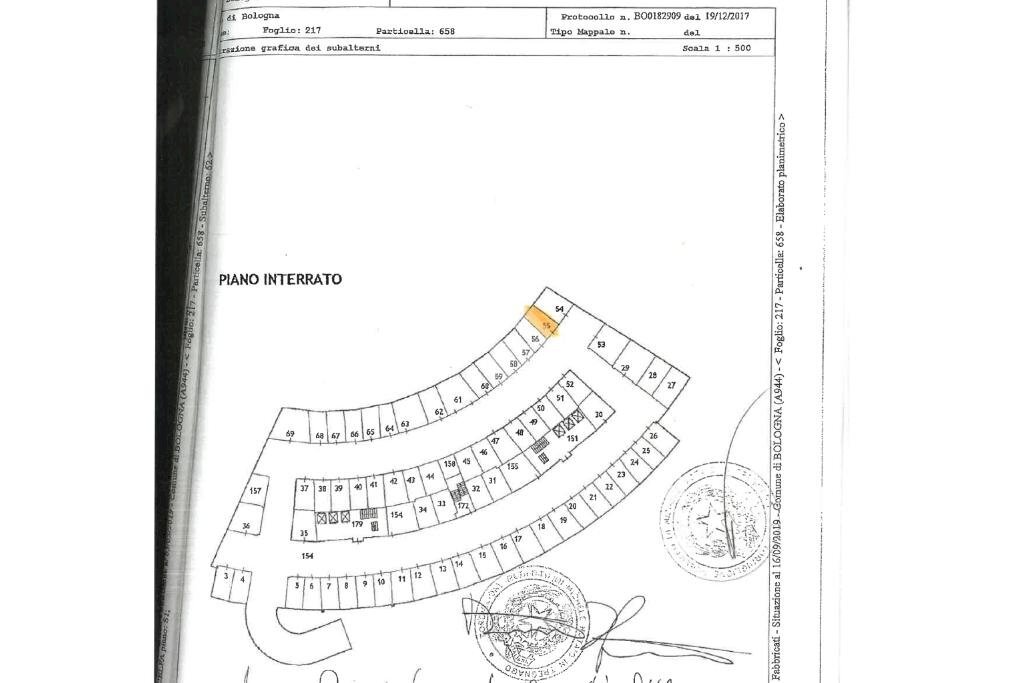 Garage - Parking Via Guelfa, Bologna - floor plans 1