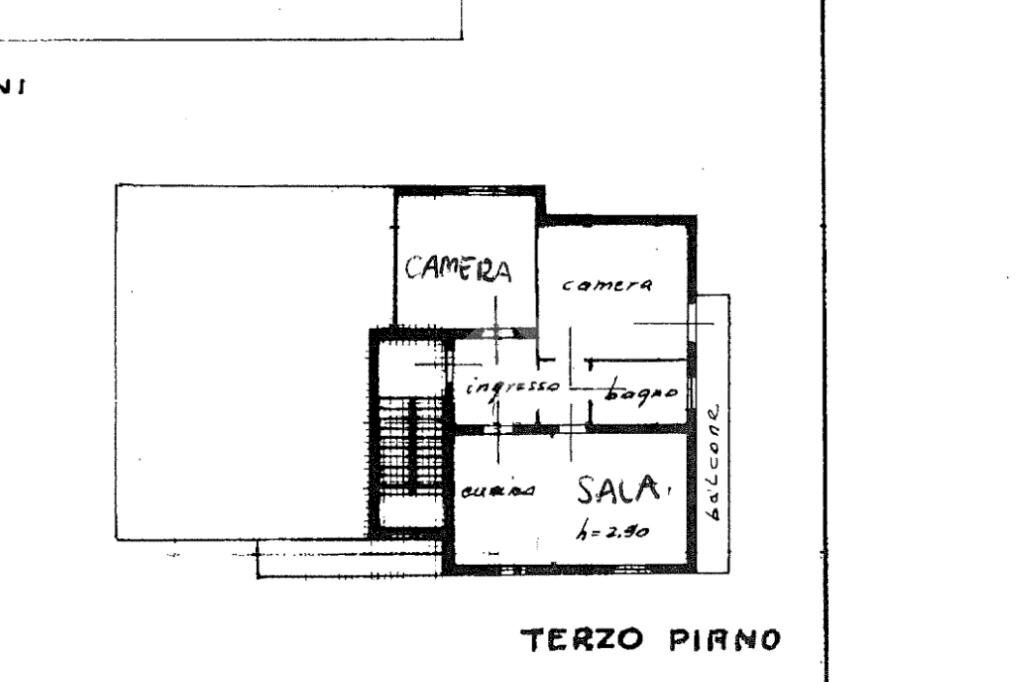 Quadrilocale via Peri, Sant'Ilario d'Enza - planimetria 1