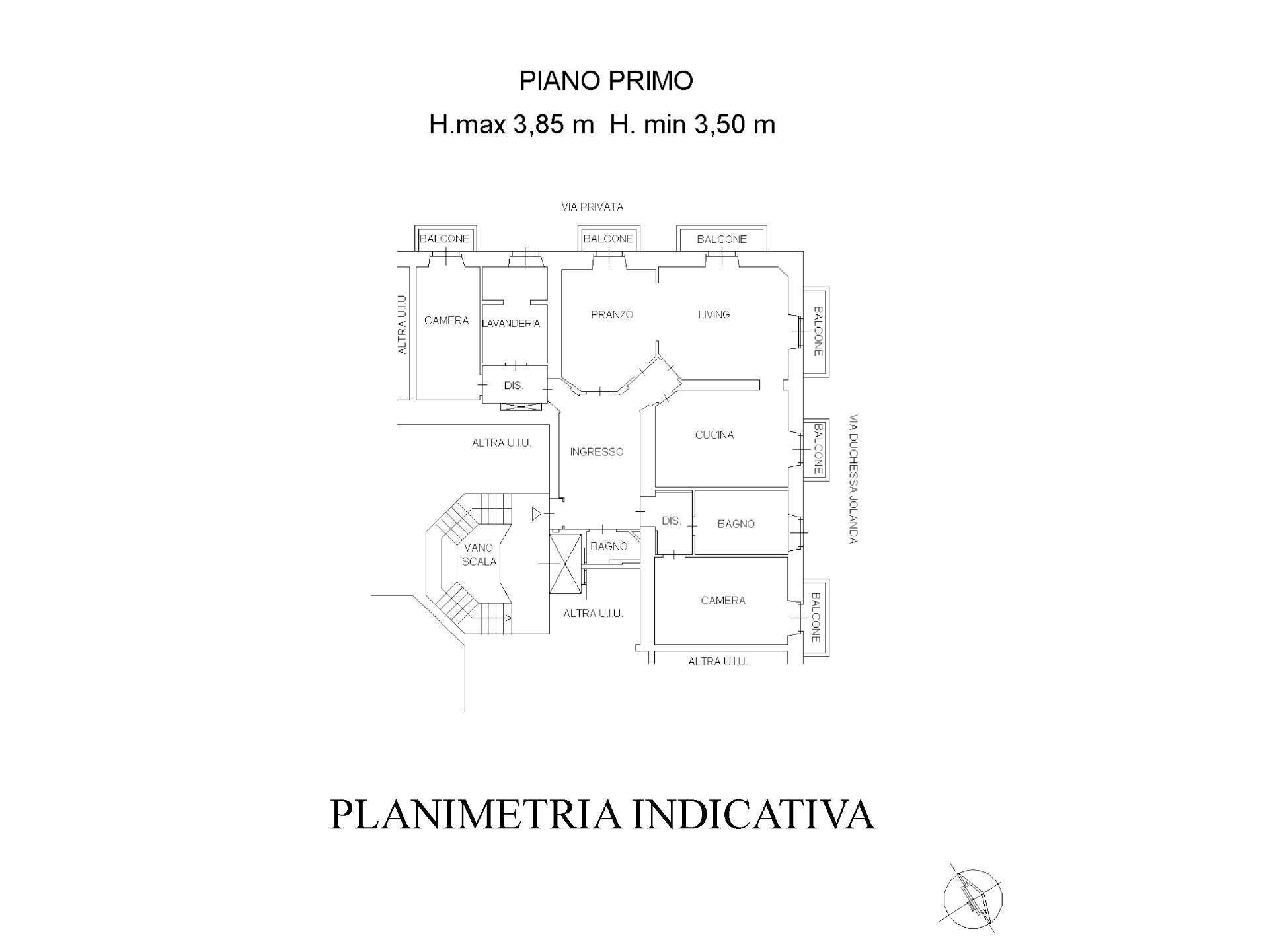 Foto 31 - Appartamento Via Duchessa Jolanda, Torino - planimetria 1