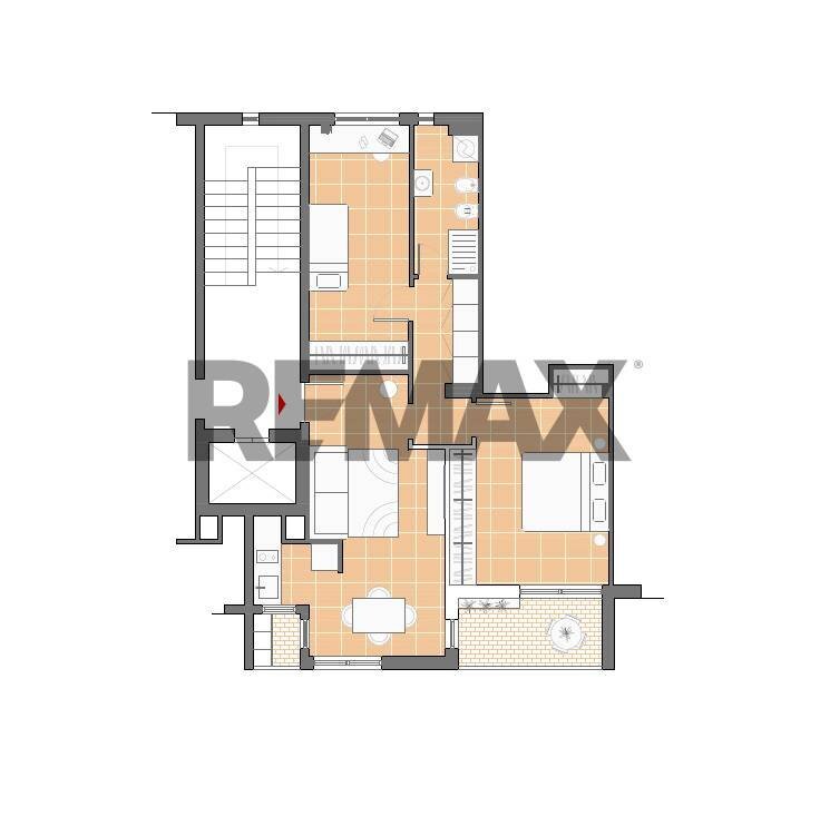Pianta 2D - Three-room apartment Via Agadir
 
10, San Donato Milanese - floor plans 1
