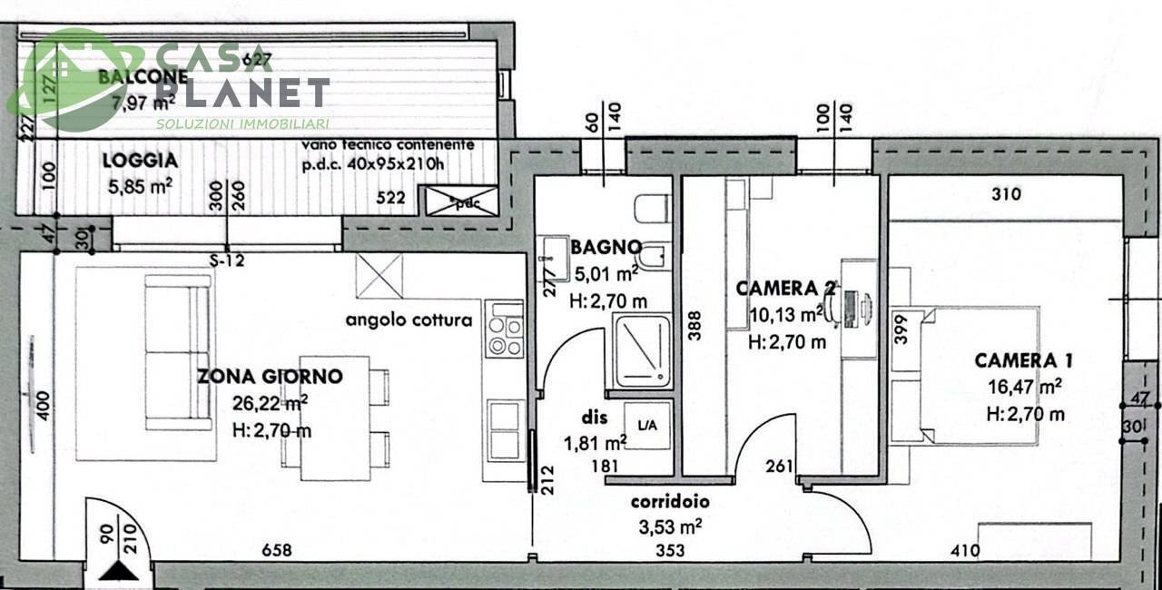 Foto 2 - Attico Viale della Repubblica, Marcon - planimetria 1