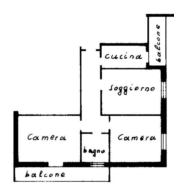 Foto 9 - Appartamento via pasubio
 
2, Limbiate - planimetria 1