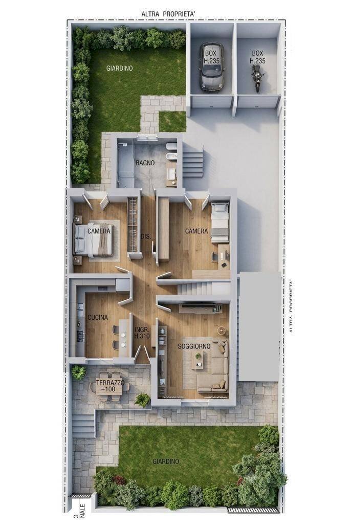 Villa via Trento, Rho - planimetria 1