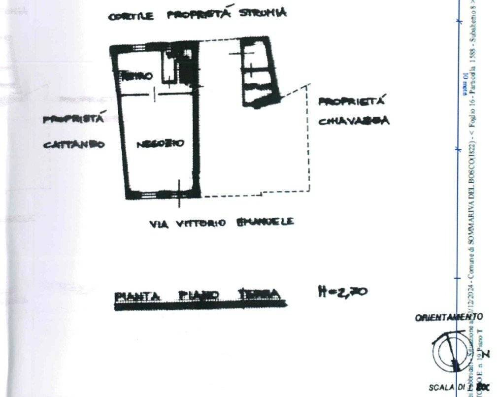 Bar Tavola Calda - Fredda via Vittorio Emanuele II, 19, Sommariva del Bosco - planimetria 1