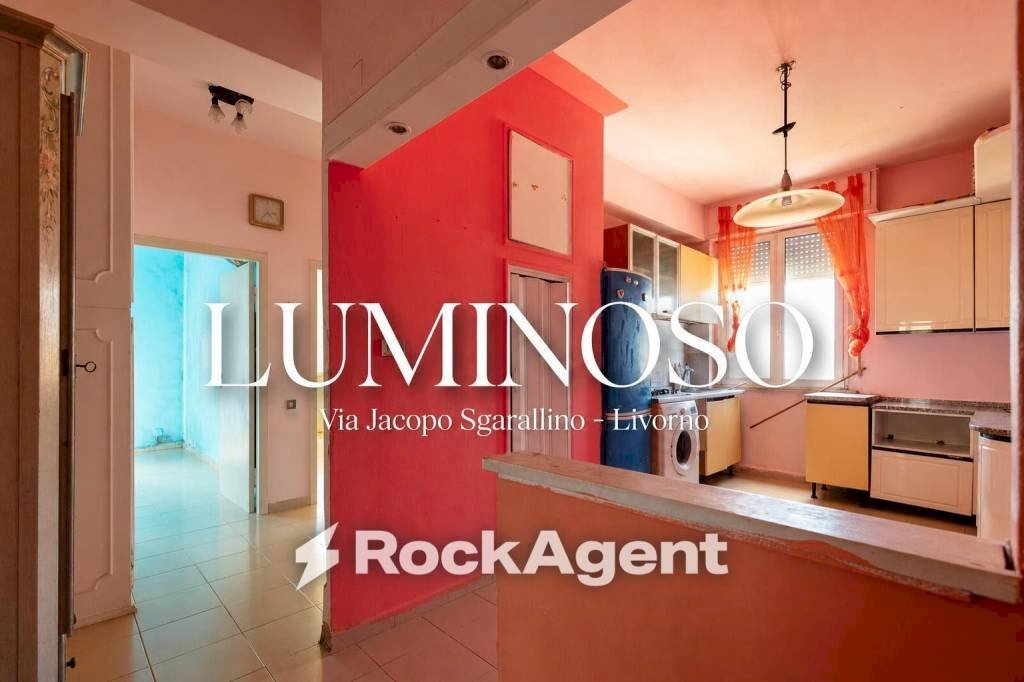 Corridoio - Trilocale via Jacopo Sgarallino, 46, Livorno - foto 1