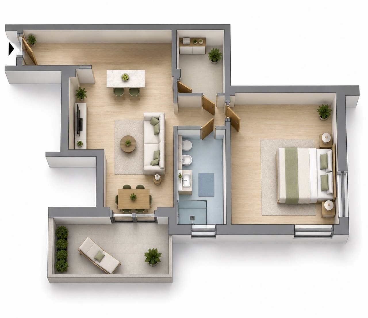 Europa render - Bilocale Corso Europa 41, Diano Marina - foto 2