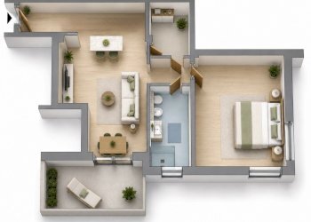 render - Two-room apartment Corso Europa 41, Diano Marina - photo 7