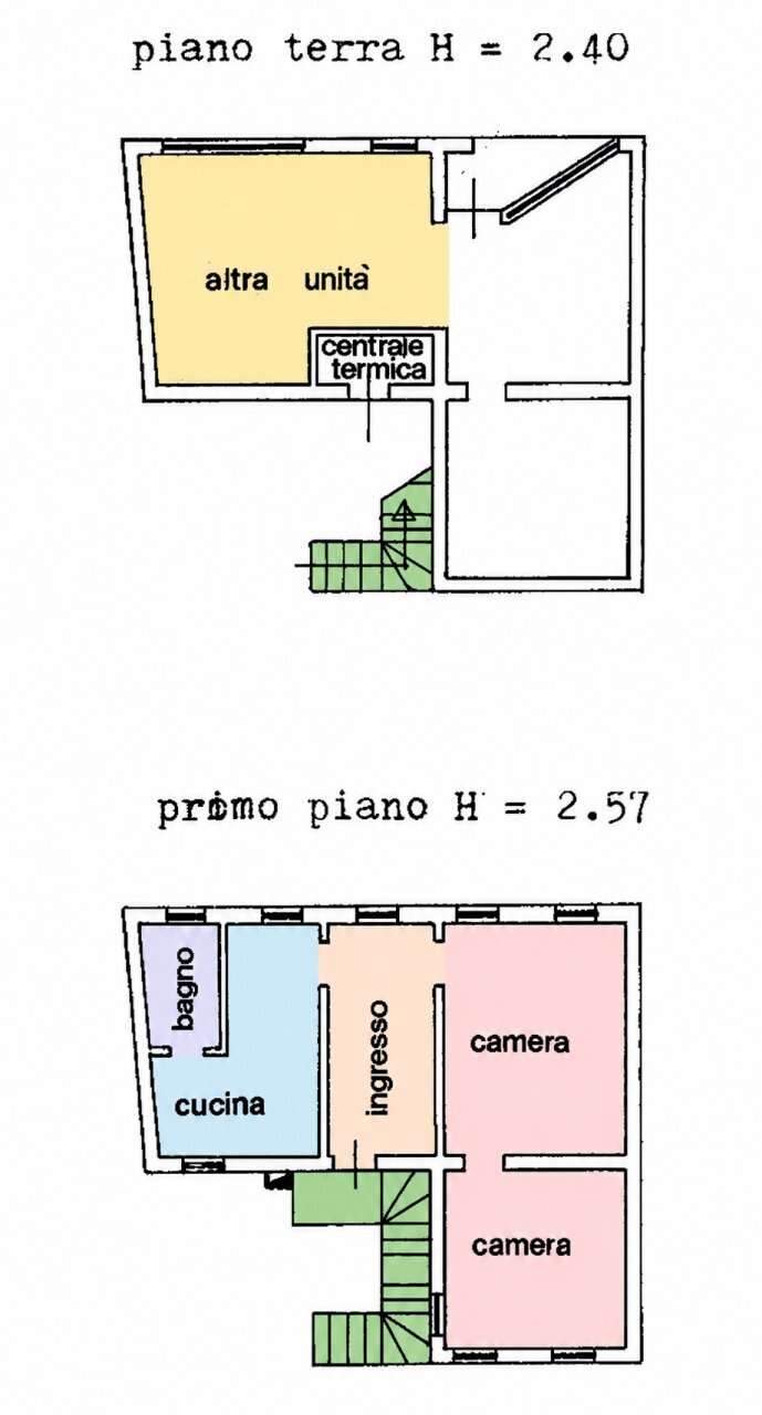 pln - Three-room apartment Via Udine 10, Pordenone - floor plans 1