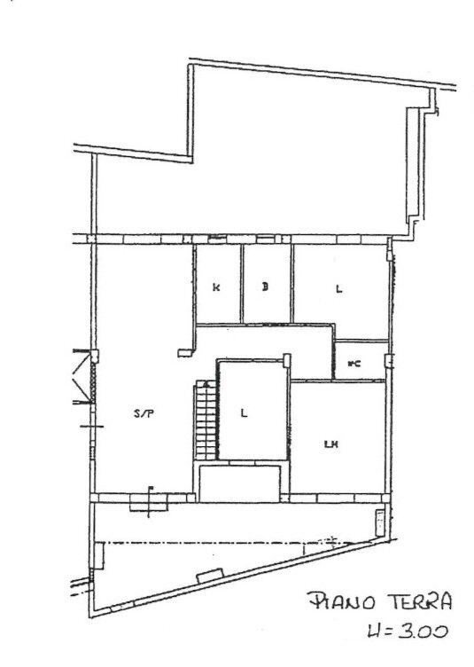 Planimetria piano terra - Apartment Via Antonio Gidiuli 33A, Lecce - floor plans 1
