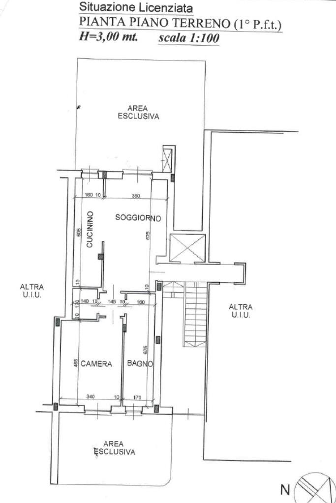 Two-room apartment Corso Francia, Rivoli - floor plans 1