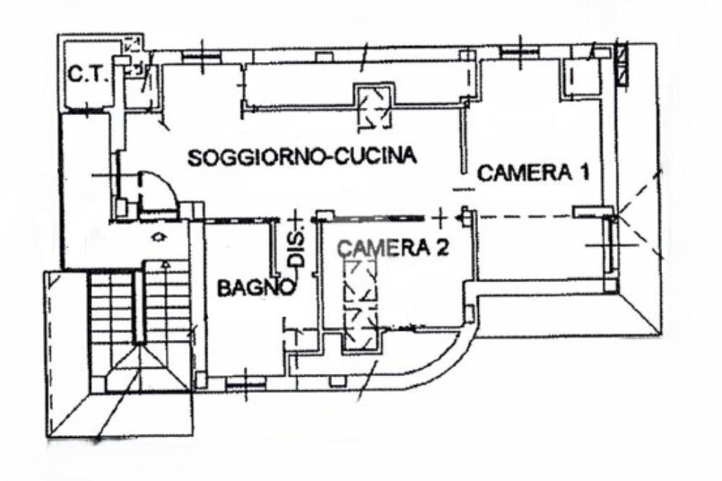 Mansarda Strada Avigliana, Trana - planimetria 1