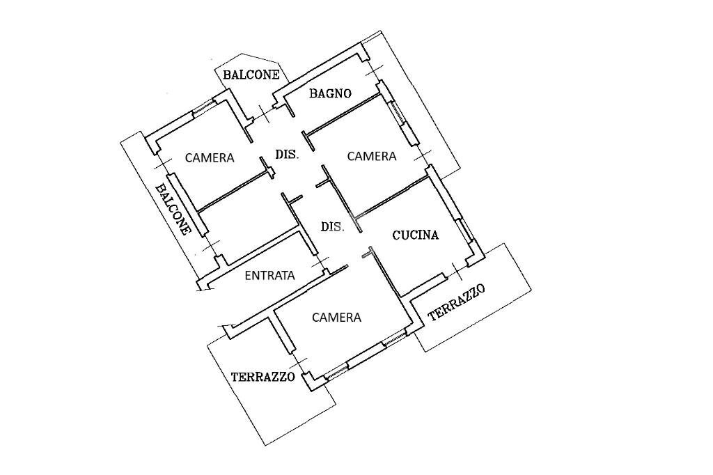 Independent house Via Provinciale Saluzzo, Barge - floor plans 1