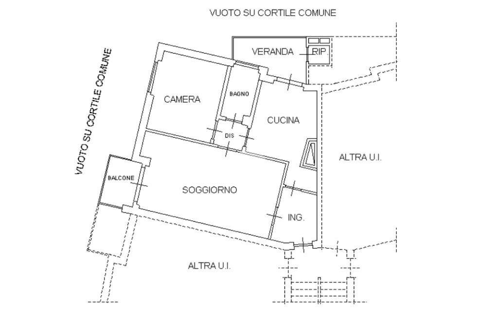 Three-room apartment Via fiume, Pinerolo - floor plans 1