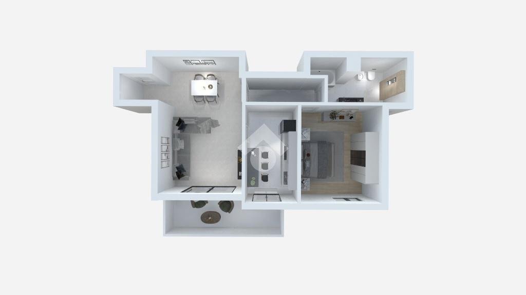 Two-room apartment Via Giotto di Bondone, Campegine - floor plans 1