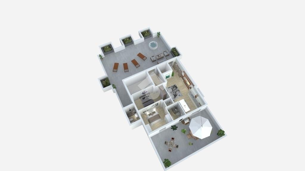 Attico Viale D'Annunzio, Riccione - planimetria 1