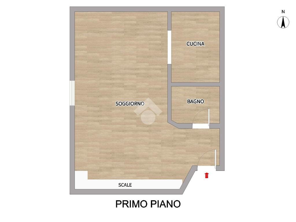 Trilocale Via Sant'Ambrogio di Fegino, Genova (zona Borzoli) - planimetria 1