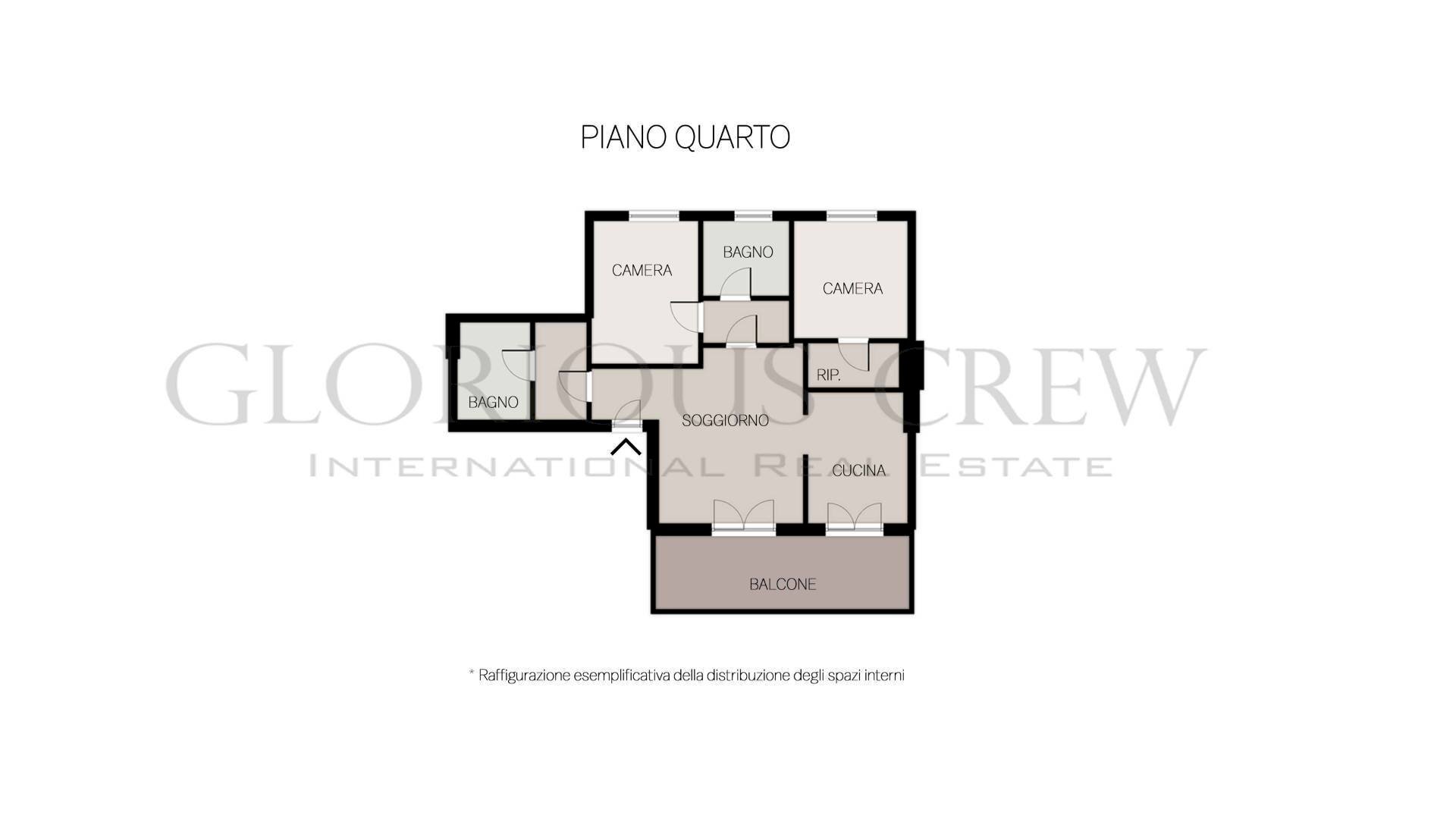 Foto 22 - Appartamento via perini, Milano - planimetria 1
