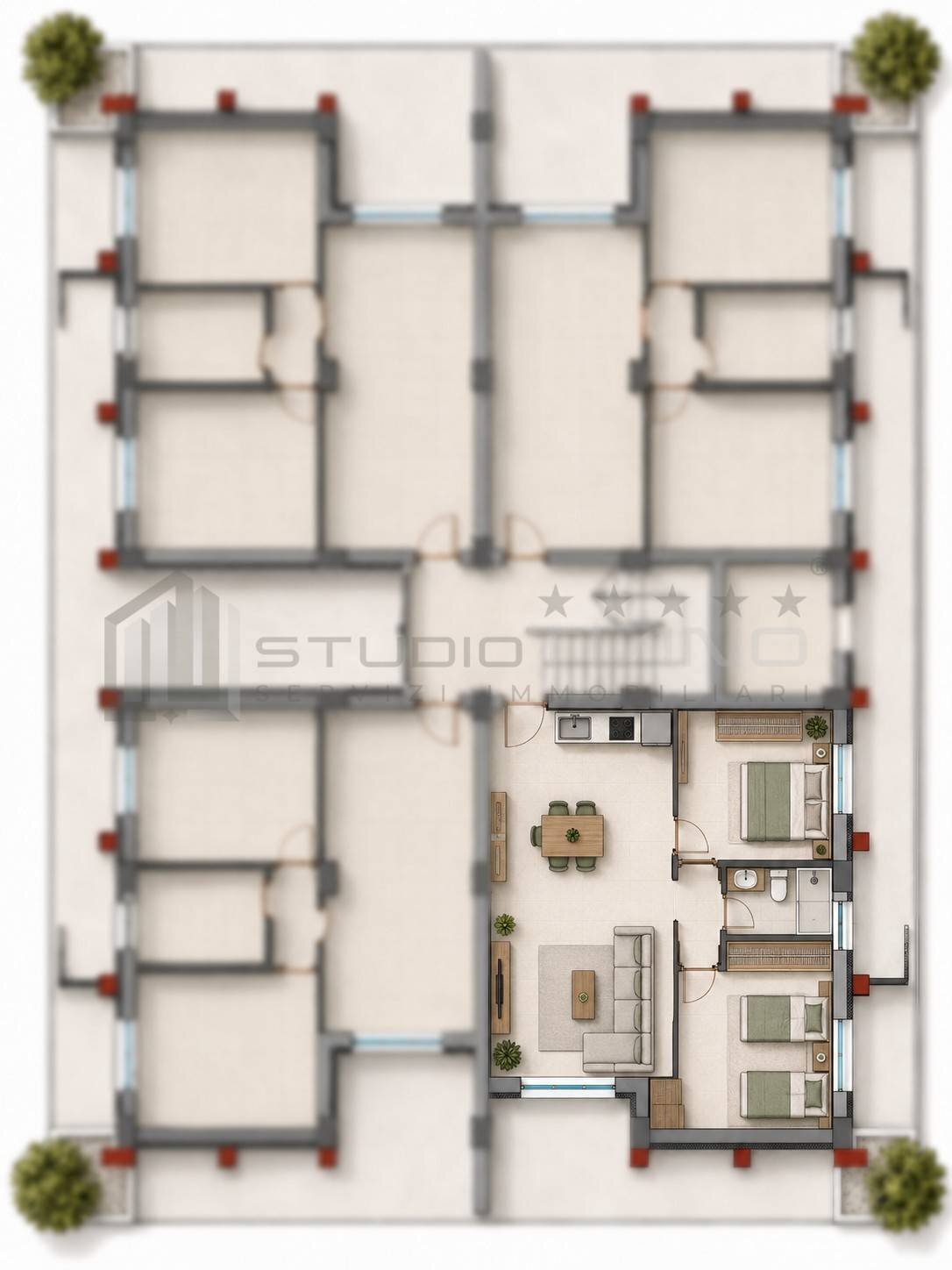 Foto 7 - Appartamento VIA UMBERTO NOBILE
 
SNC, Rende - planimetria 1