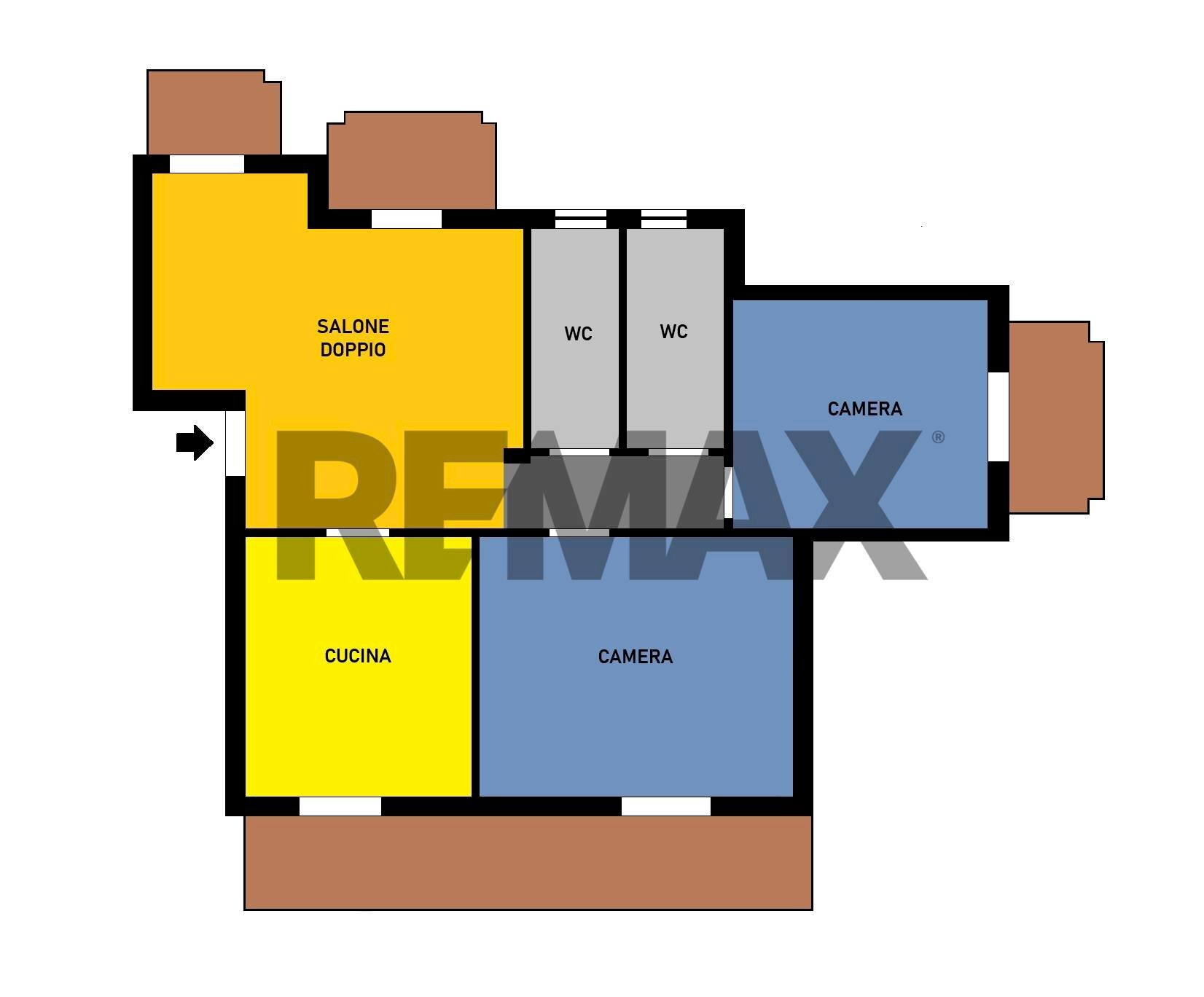 Pianta 2D - Four-room apartment Via Macedonia
 
2, Lusciano - floor plans 1
