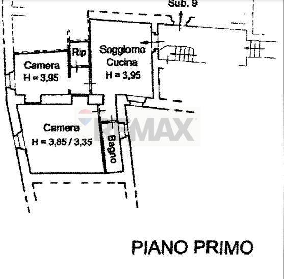 Pianta 2D - Trilocale Corso Garibaldi
 
81, Cingoli - planimetria 1