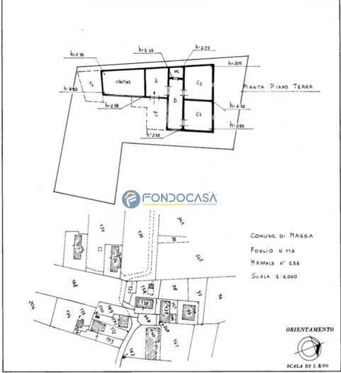 tipo di scheda - Casa indipendente via marina vecchia, Massa - planimetria 1