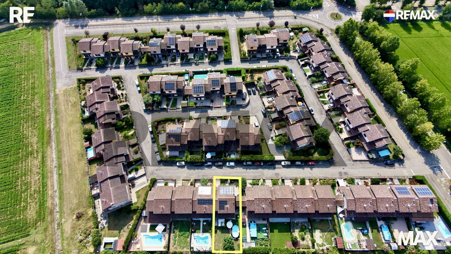 Posizione della mappa - Villa a Schiera via Privata Borgo
 
33, Sant'Alessio con Vialone - foto 1