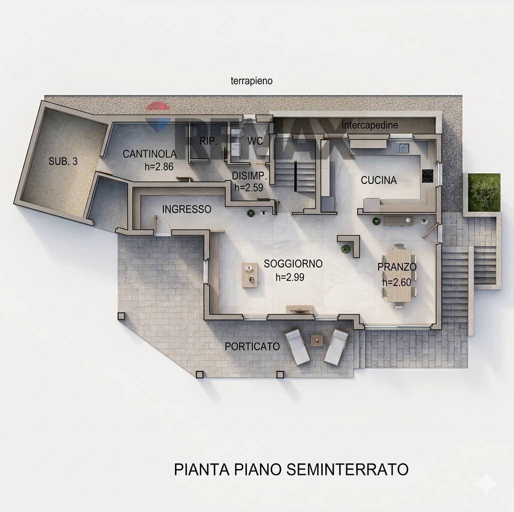 Pianta 3D - Villa Via Ugo Foscolo
 
17, Credaro - floor plans 1