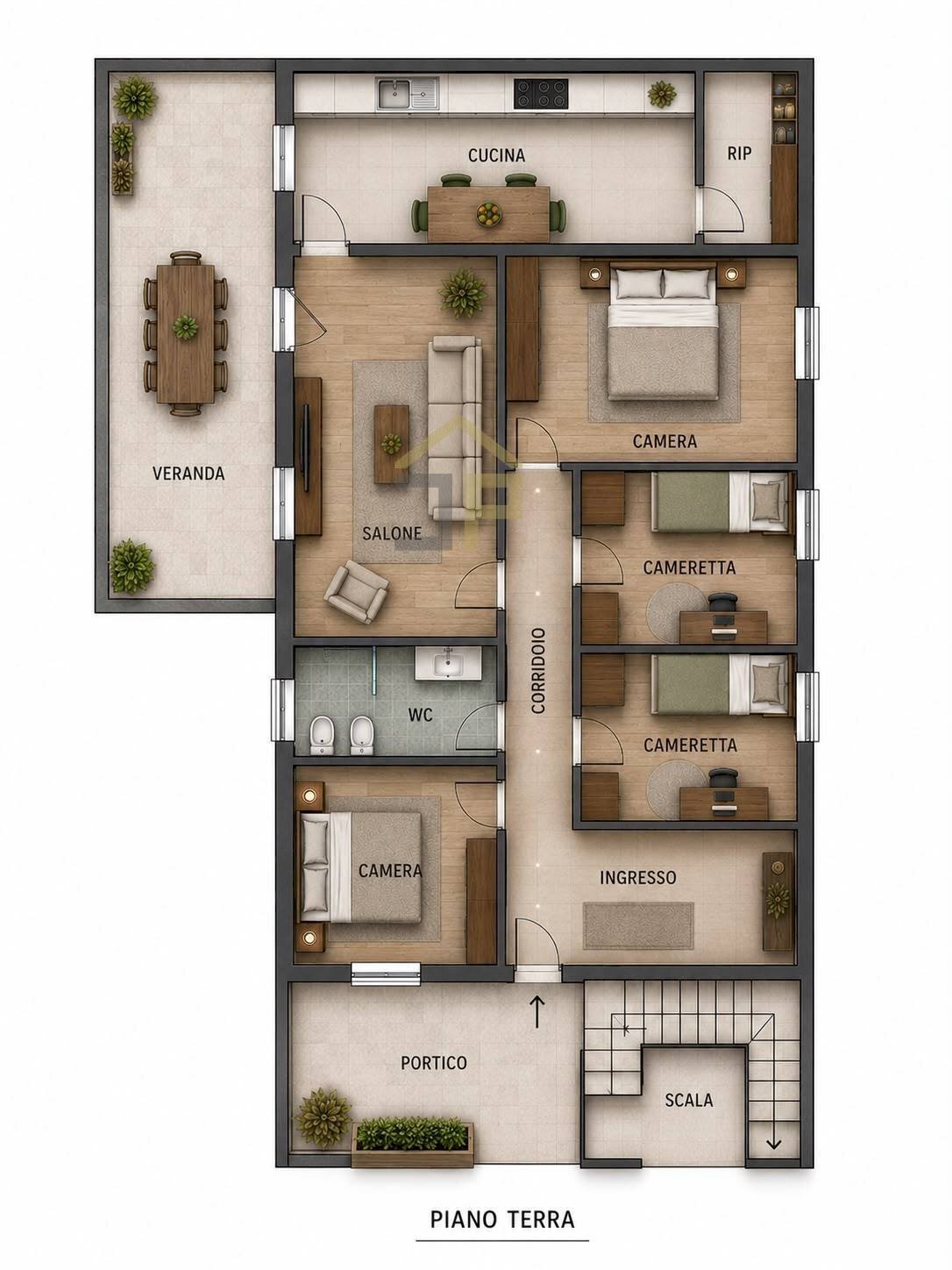 Foto 37 - Semi-detached house Contrada Garofalo, Partinico - floor plans 1