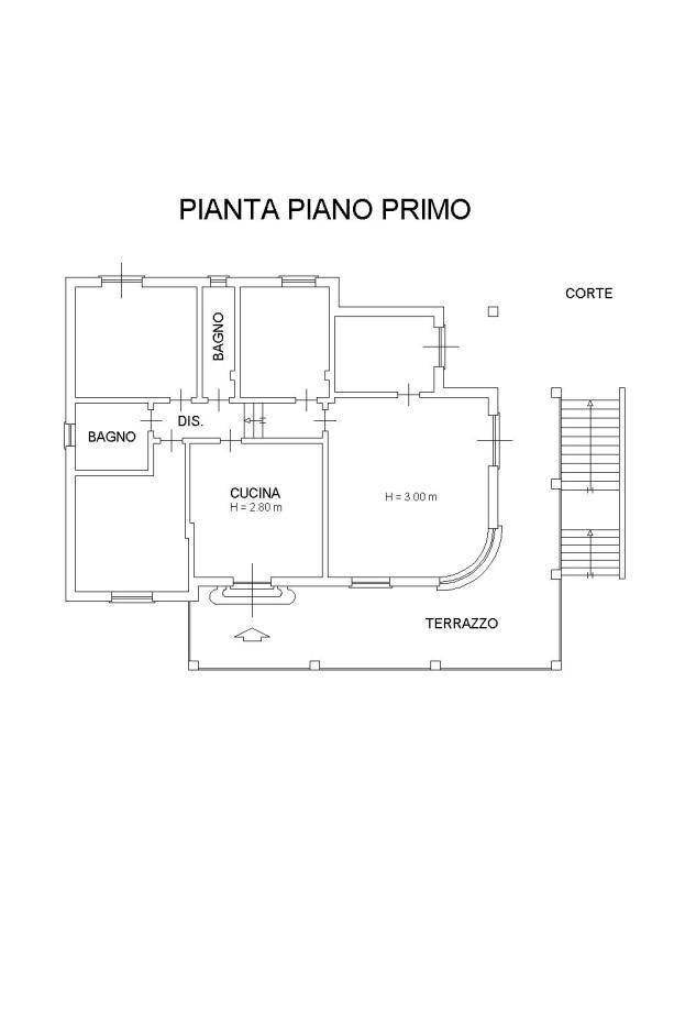 Villa strada Reale, 14, Fossano - planimetria 1