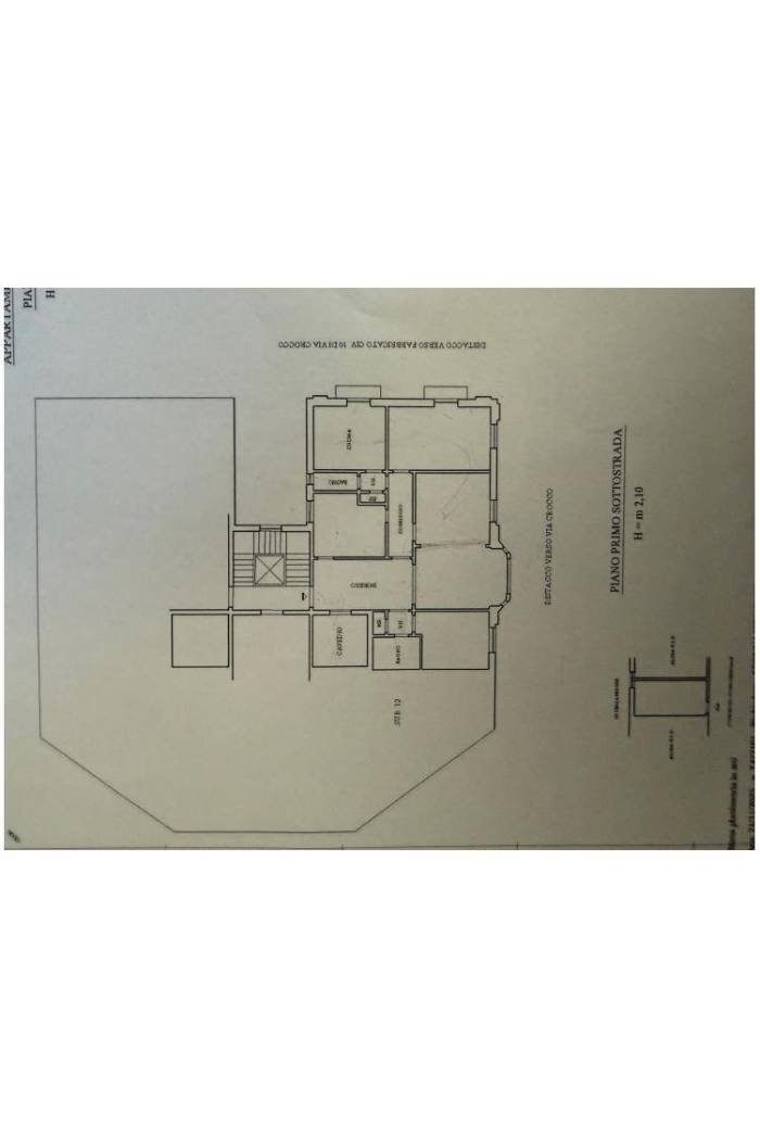 Appartamento via Antonio Crocco, Genova (zona Castelletto) - planimetria 1