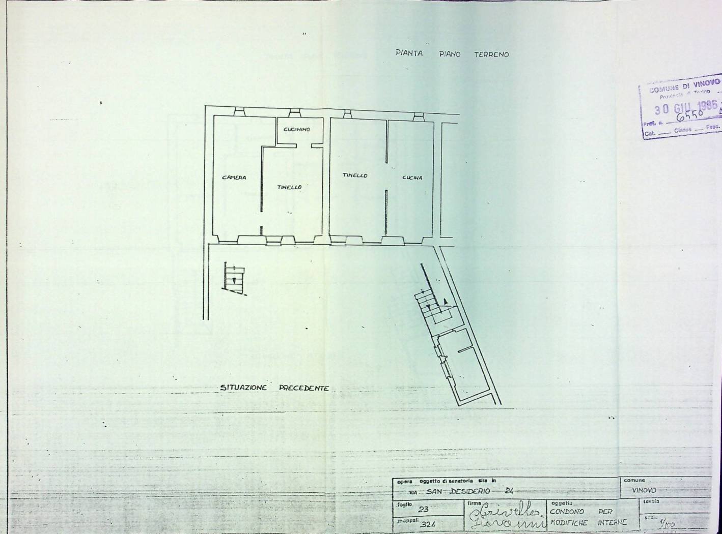 Villa via San Desiderio, 24, Vinovo - floor plans 1