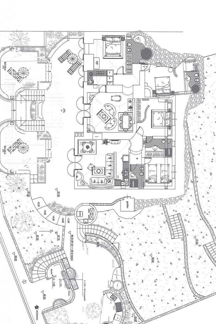 Villa via Campo Inglese, Ponza - floor plans 1