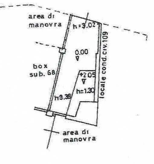 Box corso Luigi Andrea Martinetti, 109, Genova (zona Sampierdarena) - planimetria 1