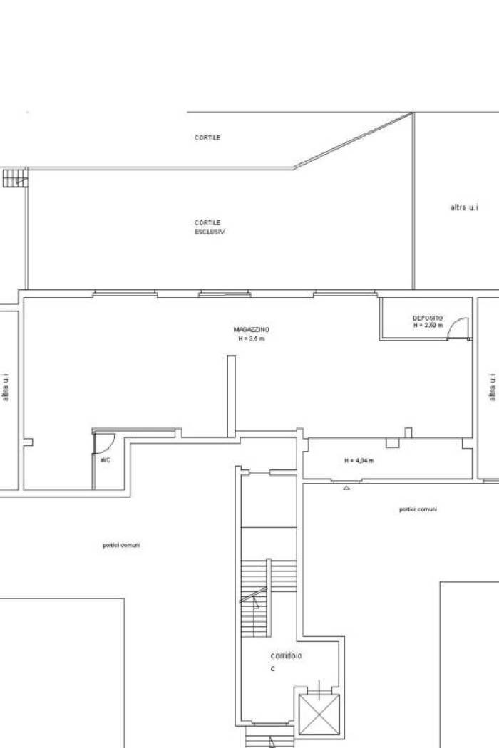 Warehouse via Schio, 11, Torino (neighborhood Aurora) - floor plans 1
