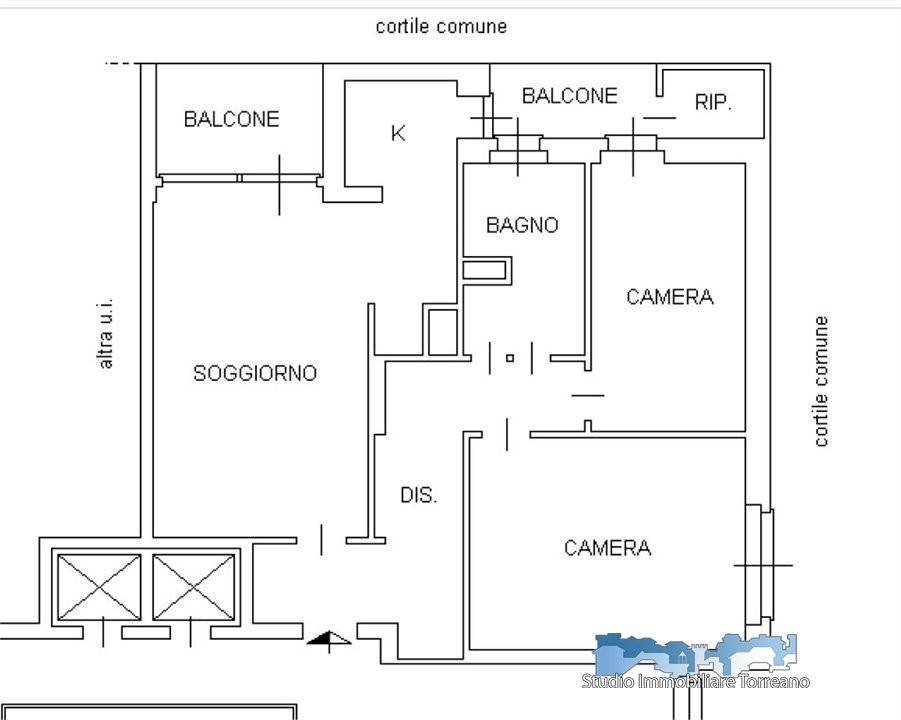Trilocale via Don Minzoni 2, Ivrea - planimetria 1