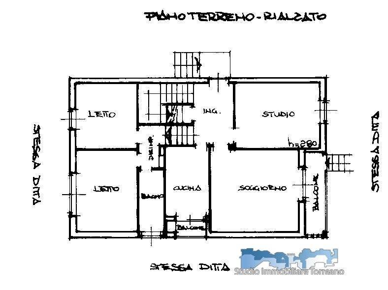 Villa via Adamello 8, Ivrea - planimetria 1