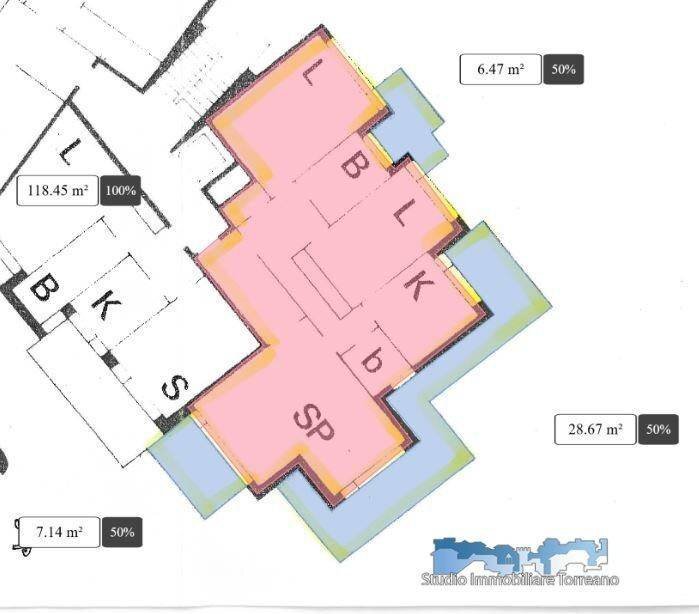Quadrilocale via Pavone 10, Banchette - planimetria 1