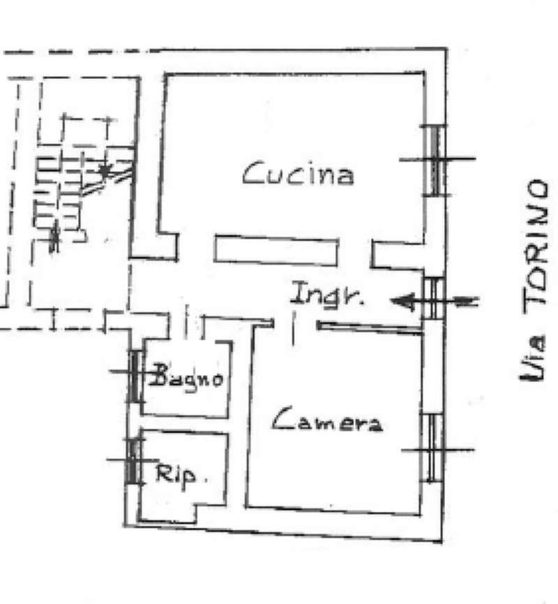 PIANO TERRA - Independent house via TORINO, 16, Borgomasino - floor plans 1