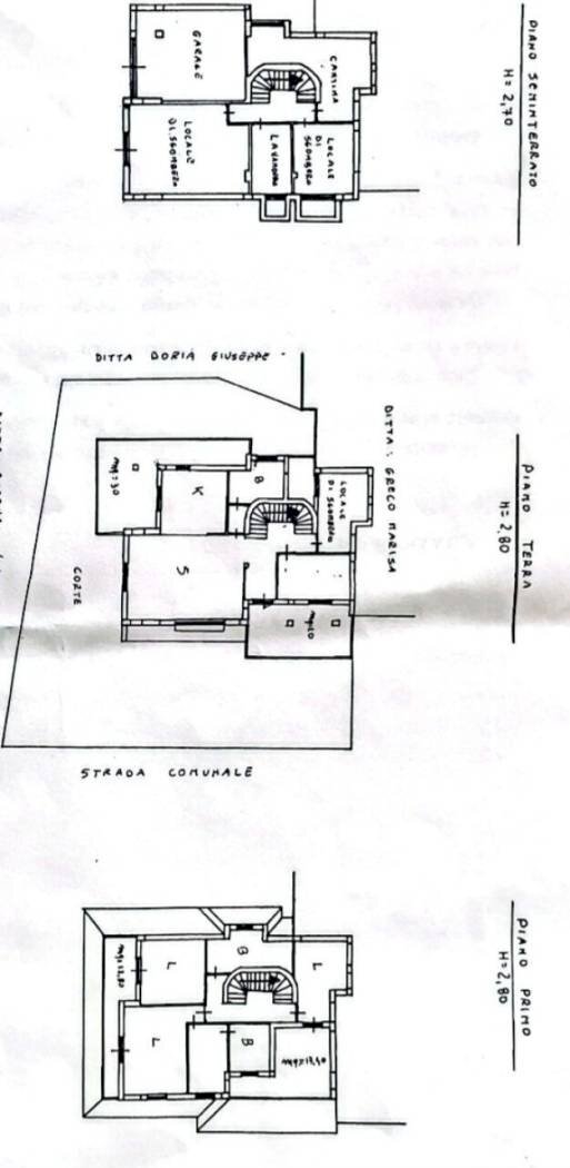 Villa via Philadelphia, 17, Satriano - floor plans 1