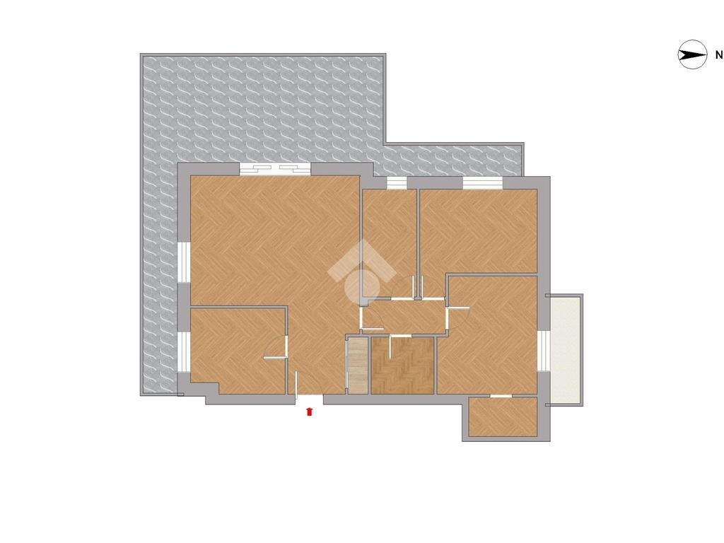 Quadrilocale Via C. B. Cavour, Nerviano - planimetria 1