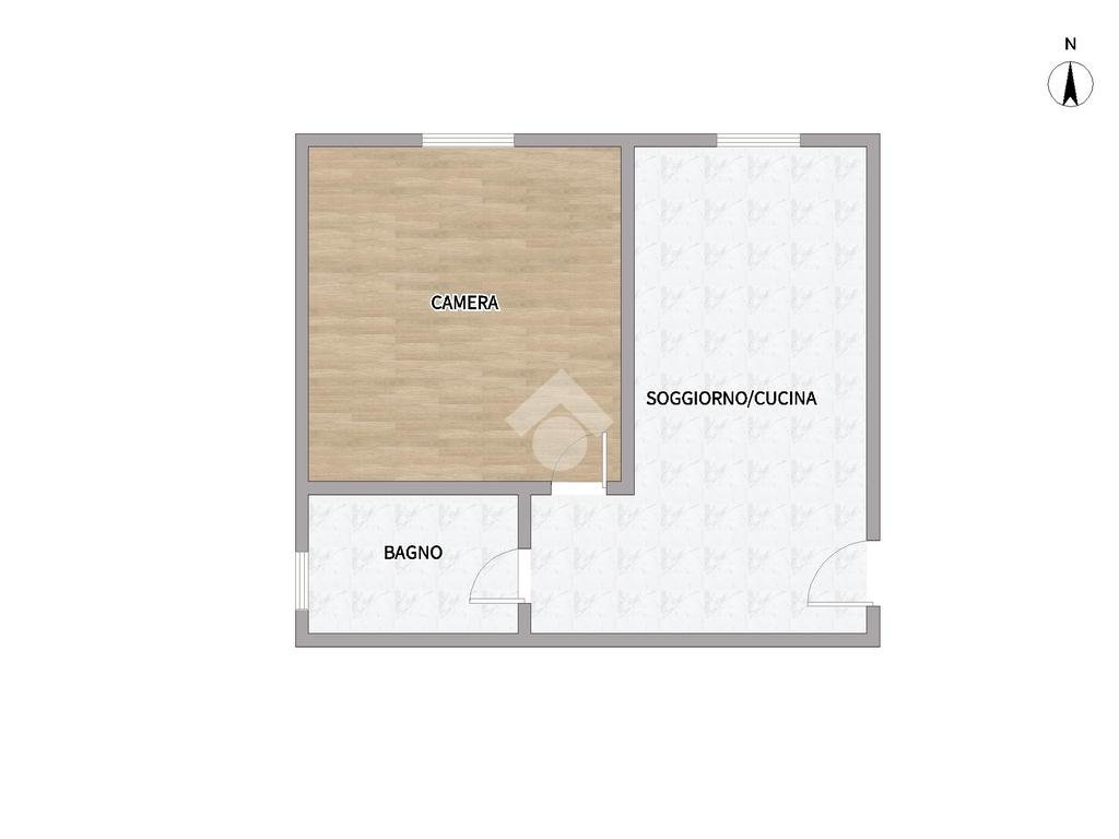 Two-room apartment Via delle Crociate, San Giuliano Milanese - floor plans 1