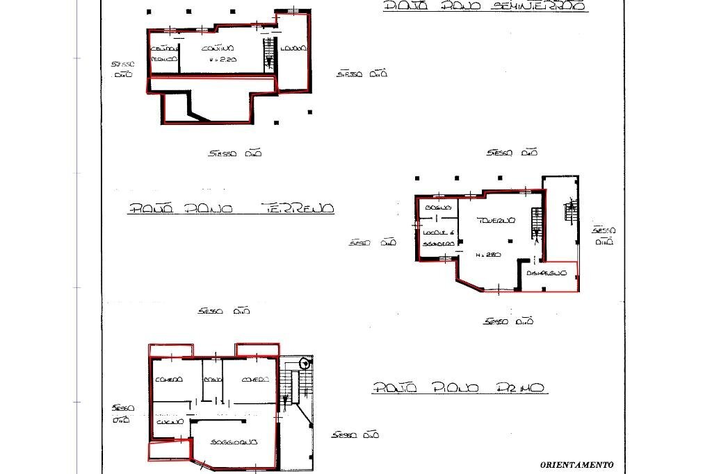 Independent house Strada san dionigi, Montechiaro d'Asti - floor plans 1